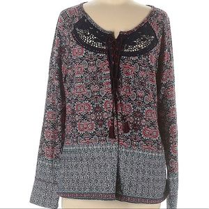 Vintage X America Long Sleeve Blouse